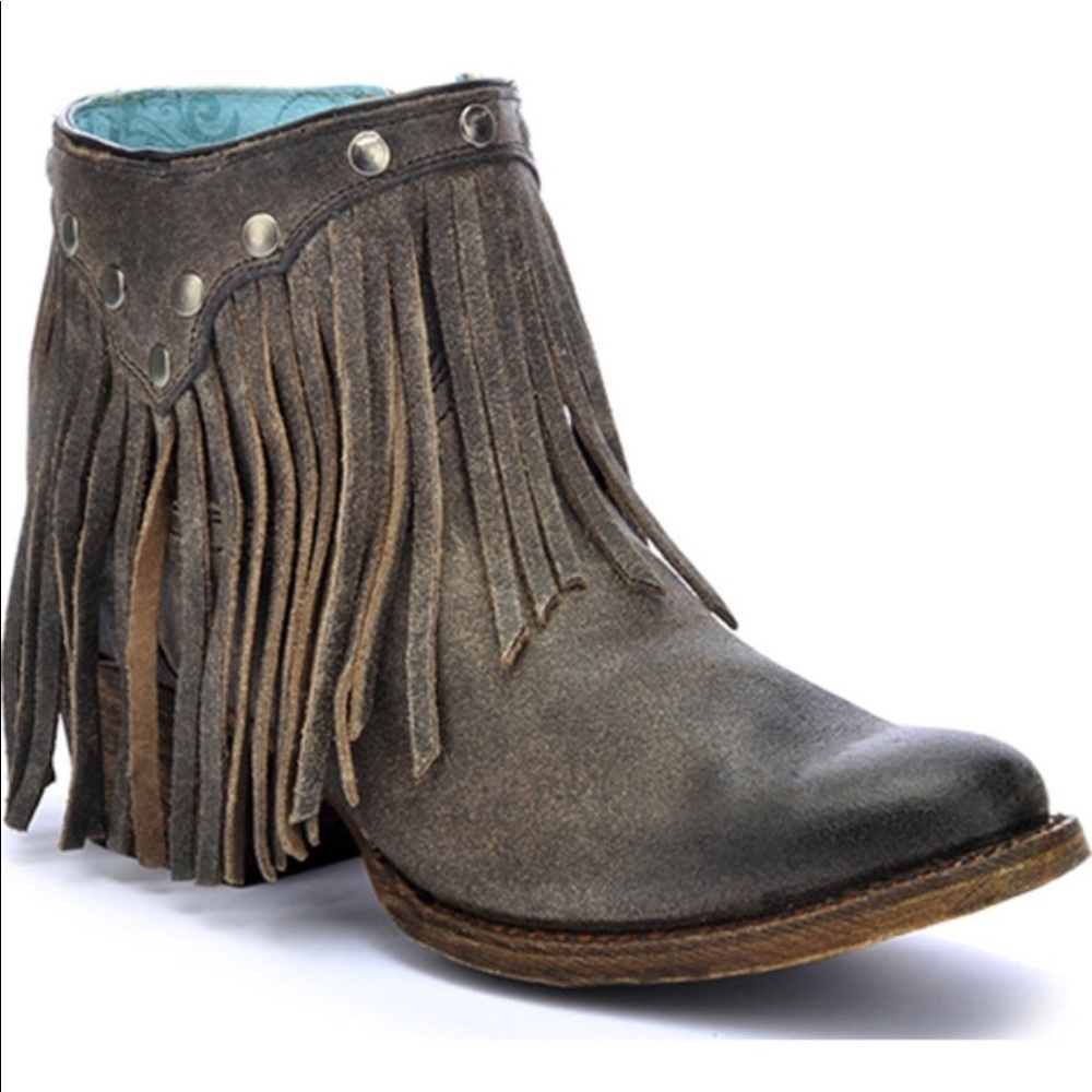CORRAL fringe bootie